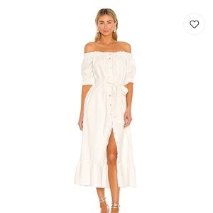 Tularosa Kami Midi Dress in Ivory